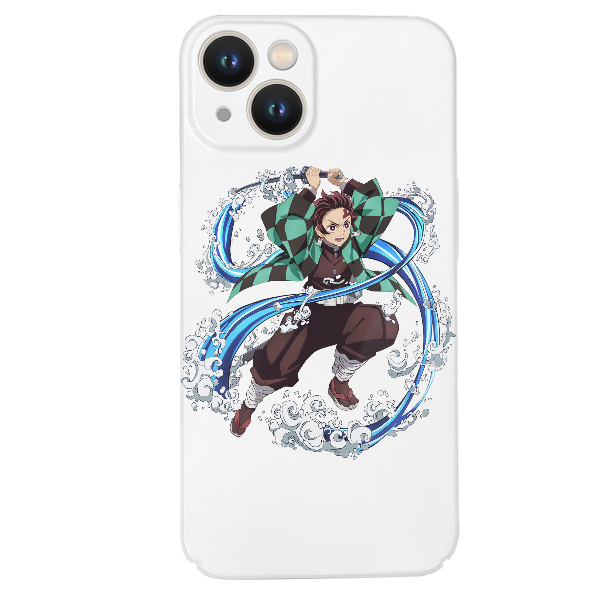 （画像用） 鬼滅の刃 竈門 炭治郎／かまど たんじろう Kamado Tanjirou 【iPhone 14シリーズ対応】ハードケース